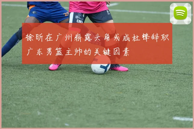徐昕在广州崭露头角或成杜锋辞职广东男篮主帅的关键因素